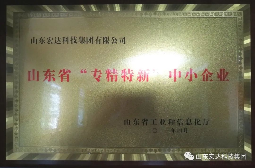 【集团简讯】乐动（中国）LEDONG·官方网页版
集团荣获山东省“专精特新”企业称号